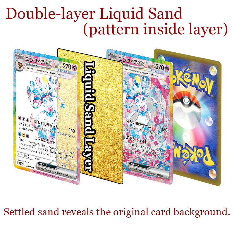 Lucario V STAR Card Quicksand Keychain